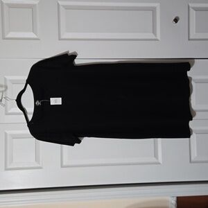 CALSTYLE Black Faux Suede Dress, Size Medium, NWT
